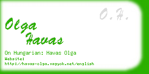 olga havas business card